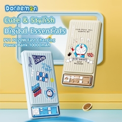 Pin Dự Phòng ROCK SPACE Doraemon P91 (10000mAh, 20W, Doraemon Authentic Licensed)