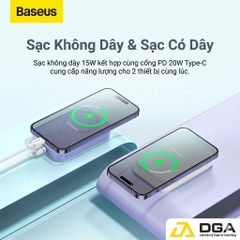 Pin Sạc Dự Phòng Không Dây Tích Hợp Nam Châm Baseus Magnetic Wireless Charging Power bank 20000mAh 20W