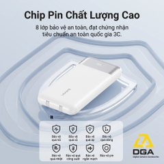 Pin Dự Phòng USAMS CD281 10000mAh 22.5W Tích Hợp Cáp Sạc , Mang Lên Được Máy Bay Chuẩn CCC-FCC-CE