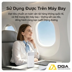 Pin Dự Phòng USAMS CD281 10000mAh 22.5W Tích Hợp Cáp Sạc , Mang Lên Được Máy Bay Chuẩn CCC-FCC-CE
