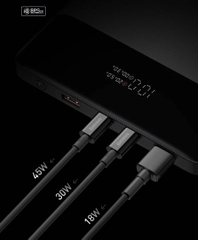 Pin Sạc Dự Phòng Laptop Baseus Blade High Power Digital Display Quick Charge Power Bank 20000mAh 100W (Sạc siêu nhanh, 4 cổng sạc Cx2 + USBx2, kèm cáp C to C, New Upgrade Version)