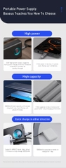 Pin sạc dự phòng 30000 mAh Baseus Amblight 65W Digital Display Quick Charge Power Bank