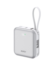 Pin Dự Phòng AUKEY PB-Y92L 20000mAh 35W (CCC / 3C Certification, 1*Type-C + 1*USB-A + 1*Type-C + Lightning Built-in Cable, Digital Display)