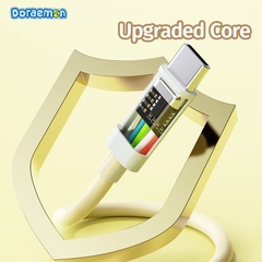 Cáp Sạc Nhanh Cho iPhone 14/15 Series ROCK Doraemon Fast Charging Cable (1M, 100W/6A, Doraemon Authentic Licensed)