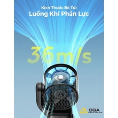 Quạt Cầm Tay AECOOLY AirGimbal PF04 (3500mAh, 17H, Display Screen, 11m/s, 15000RPM, 220° Adjustable, 5-Speed Turbo Wind)