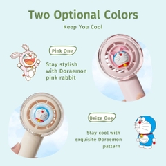 Quạt Cầm Tay Mini ROCK SPACE Doraemon Mini Handheld Turbine Fan (Doraemon Authentic Licensed)