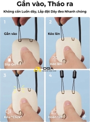 Quạt Đeo Cổ Cầm Tay Mini AECOOLY Click 01 (7000RPM, 3-Speed Level Adjustment, Up to 9H, 2000mAh, 7m/s, Digital Display, ≤30db)