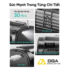 Quạt Đeo Thắt Lưng / Để Bàn AECOOLY High Velocity UH01 (6000mAh, 14.5H, 5 Wind Speeds)