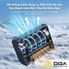 Quạt Đeo Thắt Lưng / Để Bàn AECOOLY High Velocity UH01 (6000mAh, 14.5H, 5 Wind Speeds)
