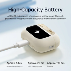 Tai Nghe Không Dây TWS ROCK A5 Pro Smart Touch Screen ANC (Bluetooth v5.4, 5H)