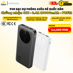 Sạc dự phòng 10000mAh Joyroom PBF12 mang lên được máy bay có 3C