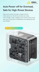 Sạc Nhanh 65W Tích Hợp Dây Nguồn Nối Dài Baseus Power Combo Digital Power Strip