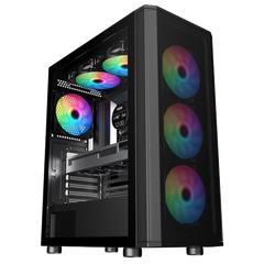 Case Sama 3301 kèm 3Fan RGB (ATX, MicroATX, Mini-ITX)