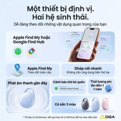 Tag Định Vị Vention KQX Tương Thích Apple Find My & Android, Pin >1 Năm