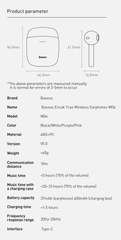Tai Nghe Bluetooth Baseus Encok True Wireless Earphones W04/ W04 Pro TWS Gen 2 Wireless Charger, New Model 2022