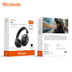 Tai Nghe Chụp Tai Không Dây MCDODO T02 series HP-142 (Bluetooth v5.4, 56H, ANC, 40mm super-magnetic diaphragm, with USB-C Audio Port, Powerful Bass)