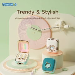 Tai Nghe Không Dây ROCK SPACE Doraemon Retro Style TWS Earphones (Pass Loop, Doraemon Authentic Licensed)