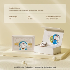 Tai Nghe Không Dây ROCK SPACE Doraemon Retro Style TWS Earphones (Pass Loop, Doraemon Authentic Licensed)