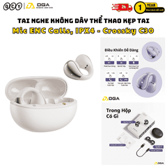 Tai Nghe Kẹp Tai QCY Crossky C30: Bluetooth 5.4, Driver 10.8mm, ENC 4-Mic
