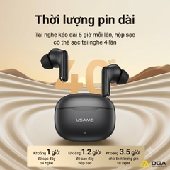 Tai Nghe Bluetooth TWS USAMS Echo E05 (Bluetooth v6.0, 3.5H, 3D Surround Stereo Sound, Low latency)