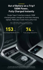 Tẩu sạc công suất cao 100W Superme Digital Display PPS Dual Quick Charger Car Charger