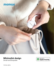 Thiết bị định vị, tìm đồ, chống mất, đạt chứng chỉ Find my Apple – Momax Pin tag BR5 chống mất đồ,  hành lý thất lạc