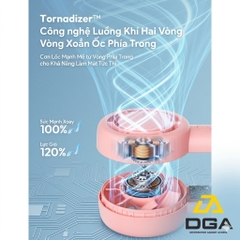 Quạt Cầm Tay AECOOLY Halo 01 (6000rpm, 5 Speed Settings, 16H, 3000mAh, 40 dB Low Noise)