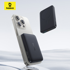 Pin Dự Phòng Không Dây Baseus EnerFill FM11 Ultra-Mini 10000mAh 22.5W (Sạc Không Dây 15W, Kèm Cáp C to C 0.3m 60W)