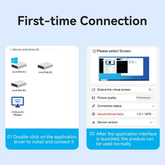 HUB Mở Rộng Đa Năng USB/Type-C to HDMI 1080p VENTION ACY (Dual input, 1080p@60Hz)