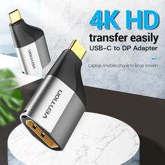 Đầu Chuyển Type-C to DP 4K VENTION TCC (4K@60Hz)