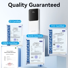 Pin Dự Phòng VENTION FHO 10000mAh 22.5W (With Type-C + Lightning Cable, Digital Display, 1*Type-C + 2*USB-A Port, Micro-USB Input Port)