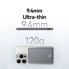 Pin Dự Phòng Không Dây Nam Châm siêu mỏng sạc nhanh 20w USAMS CD220 PB73 5000mAh