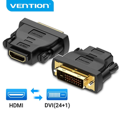 Đầu Chuyển DVI to HDMI Bi-directional VENTION ECD (DVI D 24+1, Male to Female)