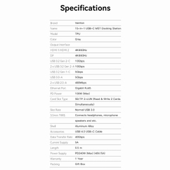 HUB Mở Rộng Đa Năng 15-in-1 VENTION TPU