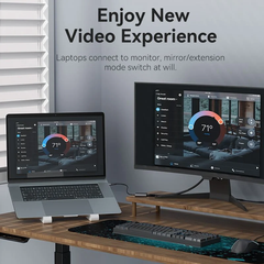 HUB Mở Rộng Đa Năng USB/Type-C to HDMI 1080p VENTION ACY (Dual input, 1080p@60Hz)