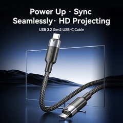 Cáp Sạc Nhanh C to C VENTION TRG 100W (4K@60Hz, USB3.2 Gen2, 10Gbps, 5A)