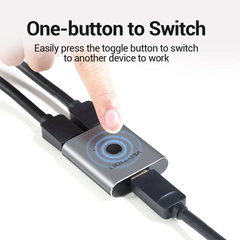 Bộ chuyển đổi 2-Port HDMI Bi-Direction VENTION AFUH0 (4K@60Hz, 18Gbps)
