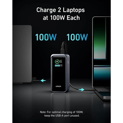 Pin Dự Phòng 2C+1A ANKER GaN Prime A1336 20000mAh 200W (Smart LED Display, MultiProtect System, ActiveShield™ 2.0)