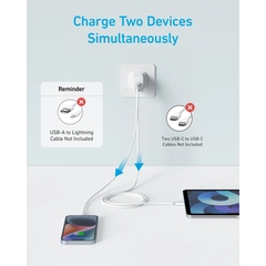 Cóc Sạc Nhanh C+A ANKER A2348 20W (MultiProtect Safety System)