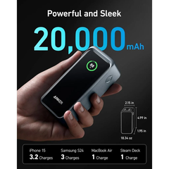 Pin Dự Phòng 2C+1A ANKER GaN Prime A1336 20000mAh 200W (Smart LED Display, MultiProtect System, ActiveShield™ 2.0)