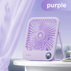 Quạt tích điện mini để bàn RTAKO W30 Ultra-Thin Card Fan (6000mAh, 5-Gear, 48H)