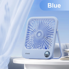 Quạt tích điện mini để bàn RTAKO W30 Ultra-Thin Card Fan (6000mAh, 5-Gear, 48H)