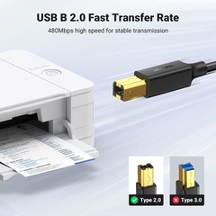 UGREEN USB 2.0 A Male to B Male Printer Cable 1.5m