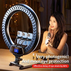 Đèn Livestream RTAKO AR-GTB01 Ring Light (18/22 inches, Ring Light with 3 Phone Holders)