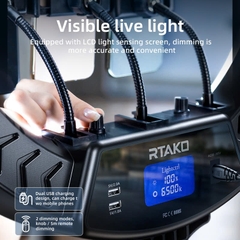 Đèn Livestream RTAKO AR-GTB01 Ring Light (18/22 inches, Ring Light with 3 Phone Holders)