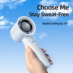 Quạt tích điện mini cầm tay RTAKO X5 High-Speed Cooling Fan (5000mAh, 15000RPM, sạc nhanh 20W, 3 Tốc Độ Quạt)