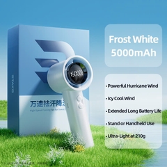 Quạt tích điện mini cầm tay RTAKO X5 High-Speed Cooling Fan (5000mAh, 15000RPM, sạc nhanh 20W, 3 Tốc Độ Quạt)