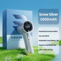 Quạt tích điện mini cầm tay RTAKO X5 High-Speed Cooling Fan (5000mAh, 15000RPM, sạc nhanh 20W, 3 Tốc Độ Quạt)