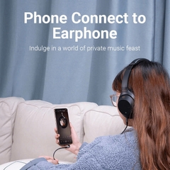 Dây cáp âm thanh chất lượng cao AUX Audio 3.5 Vention Right Angle BANHF (Flat cable, 1M, AUX Cable 3.5mm)