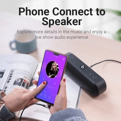 Dây cáp âm thanh chất lượng cao AUX Audio 3.5 Vention Right Angle BANHF (Flat cable, 1M, AUX Cable 3.5mm)